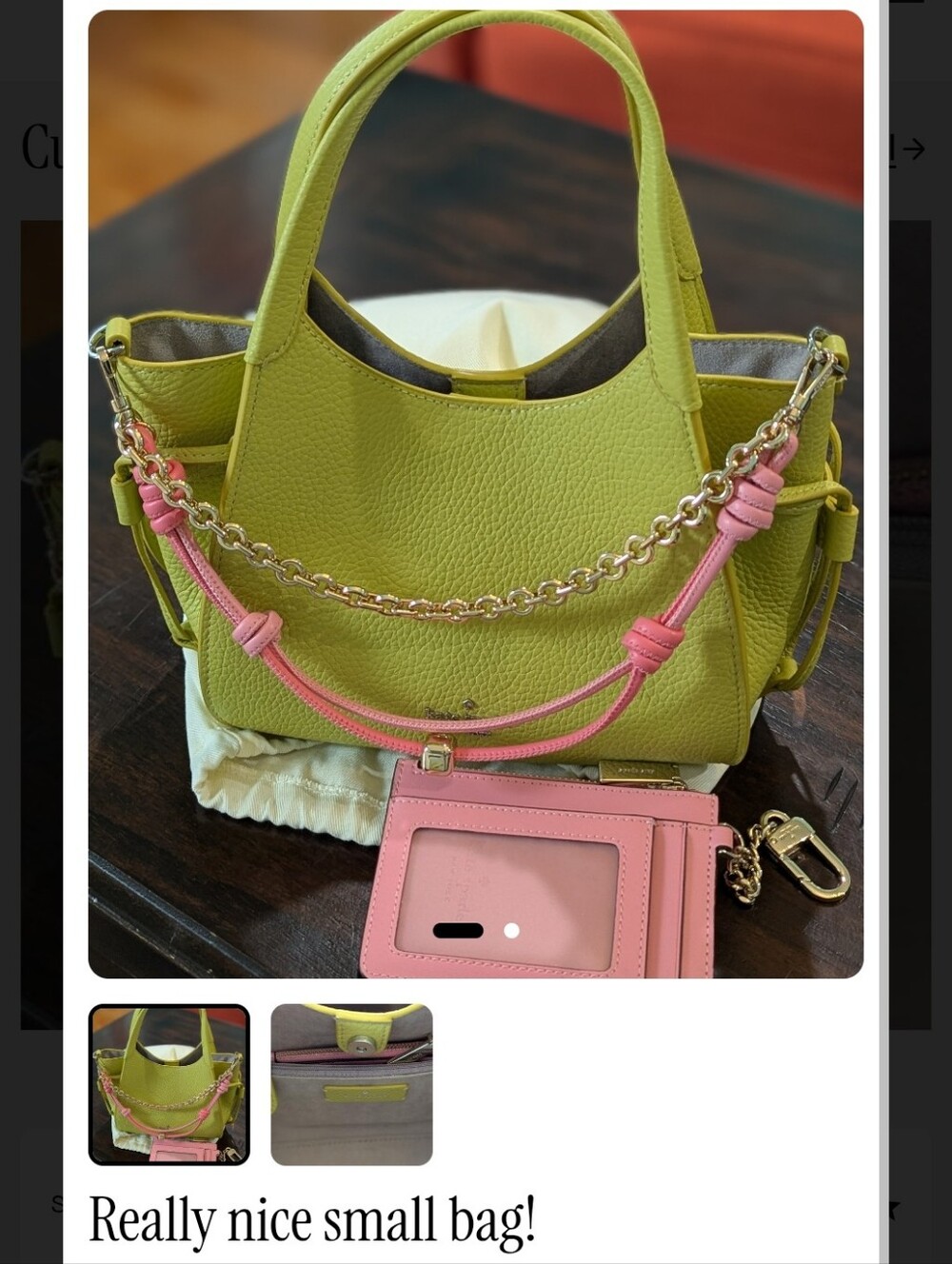 NWT! Kate Spade Pebbled Leather "Stash" Small Crossbody Satchel - Picture 14 of 15